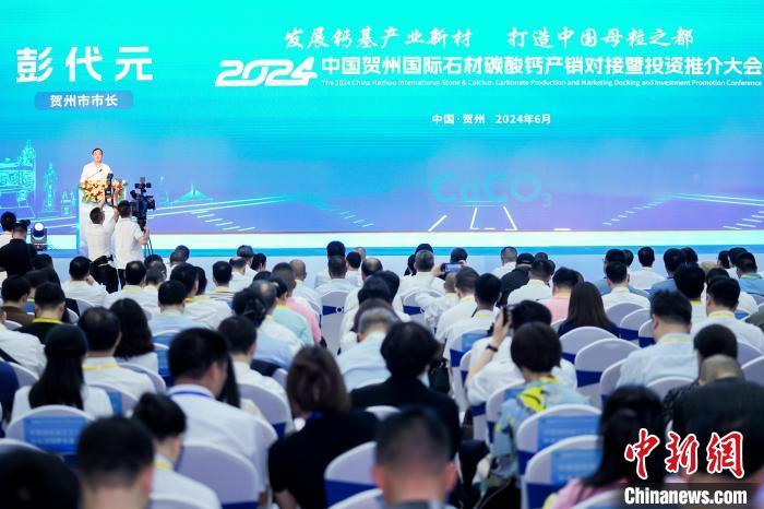 2024中(zhōng)國(guó)賀州國(guó)際石材碳酸鈣産(chǎn)銷對接暨投資推介大會開幕