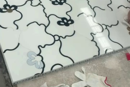 水刀(dāo)拼花(huā)，馬賽克