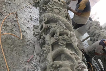 萬源青龍紋柱